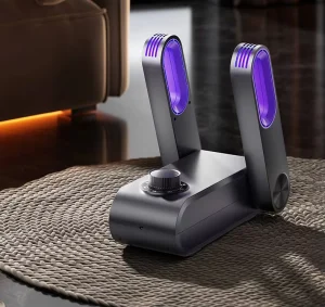 OEM ODM Manual Battery Powered Class A+ Electric Shoe Dryer Portable Tumble Dryer Deodorizing Overheat Protection Hotel
