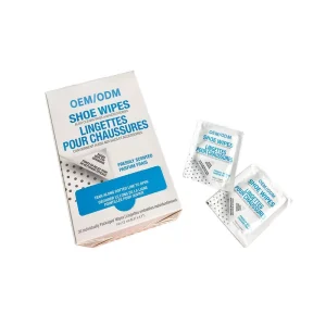 OEM ODM Plant Based Quick Shoe Cleaner Wipes Box Of 36 Individually Packed Ideal For Footwear Safe For Leather Rubber