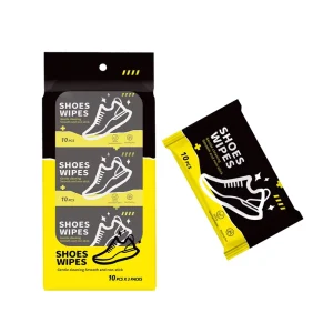 OEM ODM Quickly Shoe Cleaning Wipes 10 Pads Pack 3 Packs Bag for Leather Sneakers Shoes Instant Shine