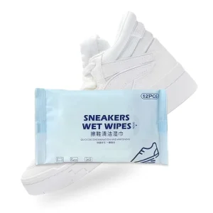 OEM ODM Removes Dirt Buildup Stains Scuffs Safe on Leather Canvas Rubber Sneaker Shoe Wipes Pack Textured Sneaker Wipes