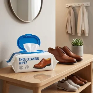 OEM ODM Shoe Cleaning Wipes Disposable Quick Stain Removal Sneaker Leather Shoe Wet Wipes Portable Shoe Care Cleaning Wipes