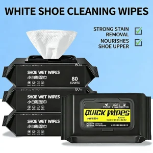 OEM ODM Shoes Cleaner Wipes Travel No Rinse Dry Cleaning Leather Shoes for Stains Grease Dirt Wipe Off Stains on Sports Shoes