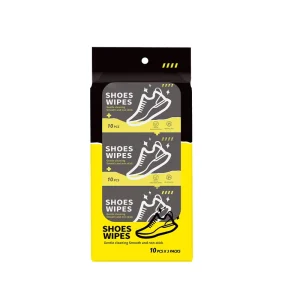 OEM Portable Shoe Cleaner Wipes 10 Wipes Per Pack Easy to Carry for Travel Quick Clean for Sneakers