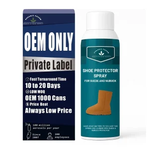 OEM Private Label Waterproof Stain Repellent Shoe Protector Spray for Leather Sneakers Boots All Footwear Types