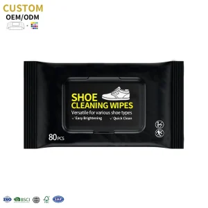 OEM Sheaker Scented Extra Soft Individually Wrapped Wet Wipes Hygiene Cleansing Shoe Wipes Personal Care for Shoes