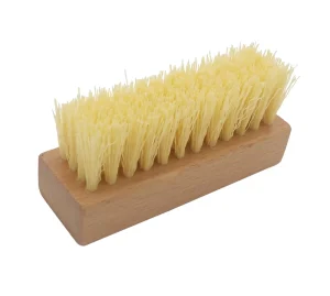 OEM Small Wooden Handle Sneaker Shoe Brush Plastic Bristles Custom Orders Durable Easy Clean Cleaning Tool
