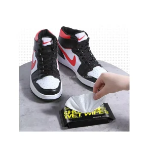 OEM Sustainable 12 Count Sneaker Leather Shoe Wipes Disposable Quick Cleaning Shoe Wipes