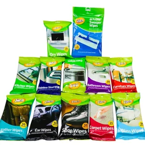 OEM Sustainable Cotton Sneaker Shoe Wipes 80pcs Disposable Soft Cleansing 25-100gsm Quick Cleaning Household Use