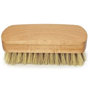 Oak Wood Pig Hair Leather Shoe Cleaning Brush Wooden