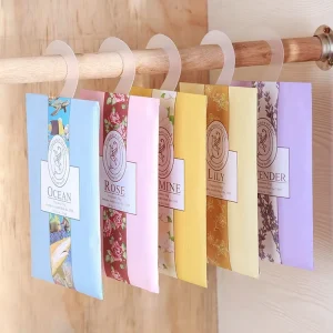 Oem Eco Friendly Fragrance Sachets for Car Living Room Portable Biodegradable Sorghum Husk Air Freshener Customizable Fragrance