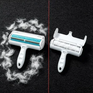 One Click Shedding Pet Hair Removal Brush Tool For Cats and Dogs Grooming Roller Comb Logo Custom
