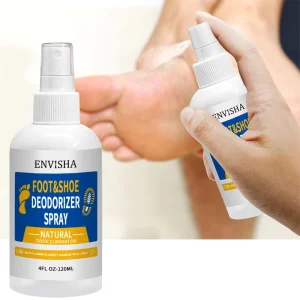 Organic Quick Drying Lemon Shoe Deodorant Foot Antiperspirant Deodorizer Spray Feet Freshener Odor Eliminator Spray