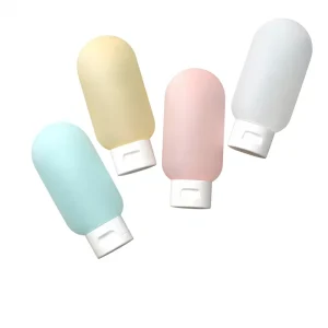 PE Suede Hop Bottle Cosmetics 60ml Facial Cleanser Squeeze Bottle Hand Sanitizer Flip Cover Sunscreen Screen Printed Bottled