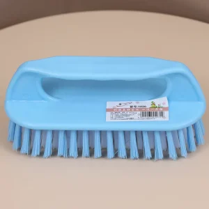 PP Plastic Laundry Brush with Mixed Color Bristles for Home Cloth and Shoe Cleaning Handheld Tool