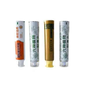 Personal Care Food Grade Aluminum Plastic Slanted Mouth Tubes 12.7 35mm Screw Cap UV Printing Packing