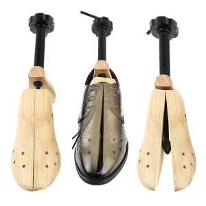 Pine Expander Wooden Shoe Stretcher Adjustable Length Solid Wood Shoe Tree for Men and Women