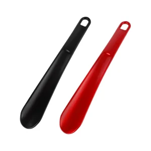 Plastic 25cm Long Handle Shoe Horns 2 Pieces with Hanging Holes Extra Long Design for Men Women