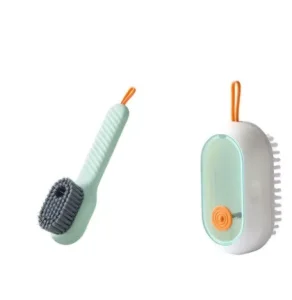 Plastic Shoe Brush Multi functional Long Handle Portable Liquid Space Brush for Washing Clothes and Shoes