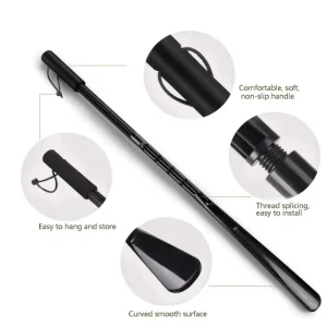 Plastic Shoe Horn Long Handle for Seniors 30″ Adjustable Detachable for Men and Women