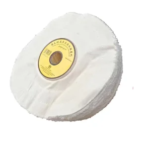 Plastic/Ston Sole Surface Polishing Wheel with White Cloth and Waxing for Leather Shoe Polishing Machine