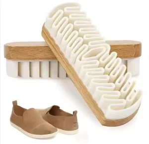 Plastic Suede Shoe Brush Crepe Suede Rubber Leather Shoe Care Cleaning Brush