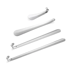 Polished Stainless Steel Shoehorn Long Handle Shoe Helper Durable Metal Shoe Spoon Portable Shoe Puller for Elderly Pregnant