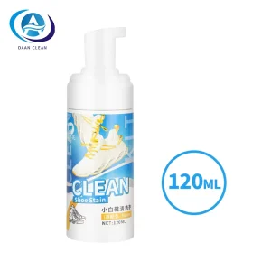 Portable 120ml Shoe Cleaning Supplies White Sports Sneaker Foam Cleaner
