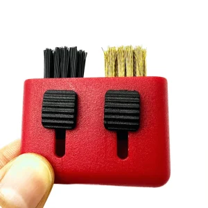 Portable Durable 2 in 1 Golf Club Cleaner Kit with Nylon Metal Groove Sharpening Brush Retractable Multiple Use Sport Style Tool