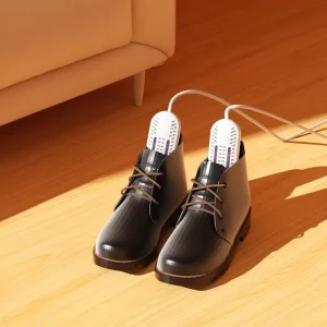 Portable Electric Dual Shoe Warmer & Dryer Anti Bacterial PTC Heating Aromatherapy Fragrance Intelligent Timing for Home Travel