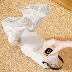 Portable Electric Shoe Dryer Foldable Smart Boot Warmer with Timer Deodorizer Fast Drying Machine for Home Use