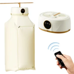 Portable Foldable Mini Clothes Dryer with Timer Desktop Heater Shoes Clothes Dryer with Remote Control