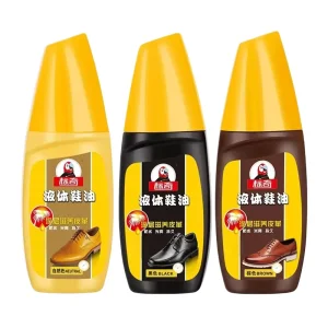 Portable Leather Care Kit with Liquid Shoe Polish Instantly Removes Stains and Dirty Gives Shoes Instant Shine