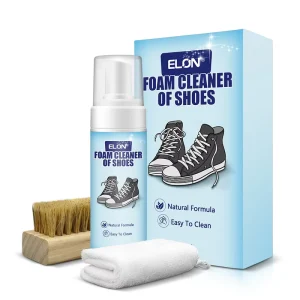 Portable No wash White Sneaker Cleaner 150ml Eco Friendly Alcohol Free Decontamination Yellow Foam with Brush & Towel