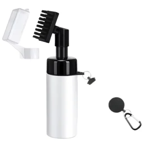 Portable Press Type Cleaning Brush with Liquid Storage Multi Functional Handheld Scrub Brush for Shoes Kitchen Car Outdoor