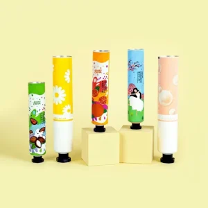 Portable Refillable Aluminum plastic Cosmetic Squeeze Tubes Custom Size Hand Cream Pack Custom Logo Print