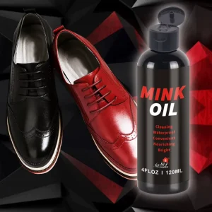 Portable Shinning Non greasy Leather Care Protectant Liquid Water based Mink Oil Conditioner for Leather Boots