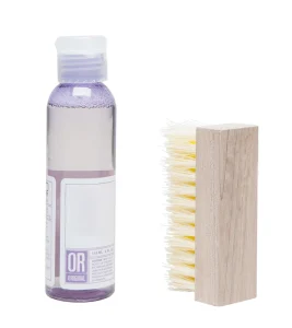 Portable Shoe Care Kit White Sport Shoes Sneakers Brush 4oz Cleaner Neutral Stain Remover