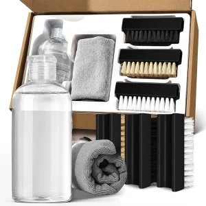 Portable Shoe Cleaner Sneaker Cleaning Liquid Soap Kit with Whitening and Deodorizing Features