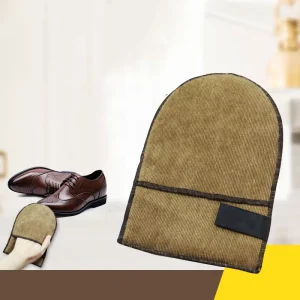 Portable Shoe Cleaning Cloth Mitt Glove for Polishing Shoes