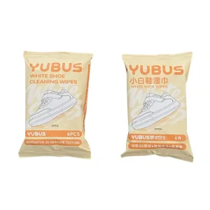 Portable Shoe Cleaning Wet Wipes Pack of 6 Quick-Dry Decontamination for Sneakers & Leather Heels Travel Use