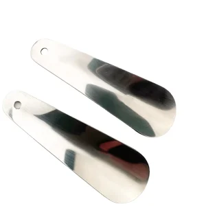 Portable Shoe Horn Stainless Steel Wear Shoe Helper with Key Chain Ring and Shoe Lifter and Shoe Pumping Tool Durable