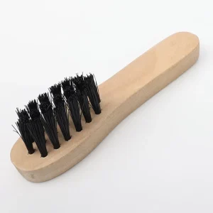 Portable Shoe Polishing Brush Long-lasting Shoe Cleaning Brush Solid Wooden Shoe Brush with PP Bristles