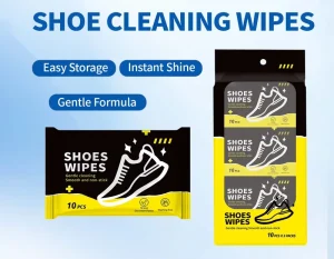 Portable Sneaker Shoe Cleaning Wipes Disposable Quick Stain Remover Non woven Fabric Easy Clean Wet Wipes for Shoe Care 10pcs