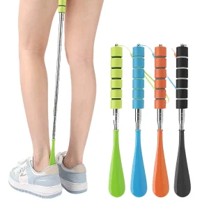 Portable Stainless Steel Shoe Horn with Long Handle