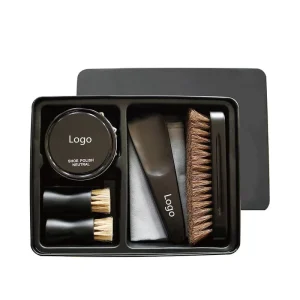 Portable Travel Leather Shoe Polish Kit 7 Piece All in One Leather Shoe Maintenance Set for Men and Women