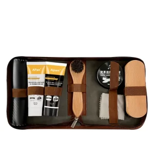 Portable Travel Shoe Polish Kit Care Leather Shoe Shine Kit