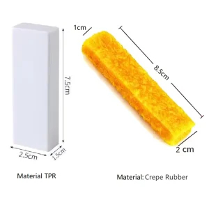 Portable Unisex Shoe Care Cleaning Eraser Suede Eraser Dry Cleaning Stain Remover White Sneakers Durable Rubber Block Brush