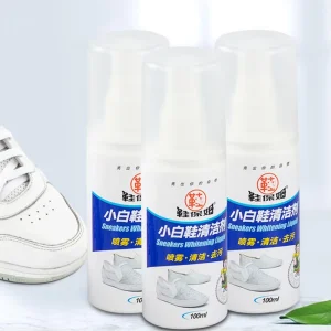 Portable Waterless Cleaning Liquid Whitening Agent Sneaker Spray Cleaner Set for White Shoes and Sports Shoes