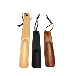 Portable Wooden Shoe Horn 38cm Long Handled for Home Use OEM ODM Available