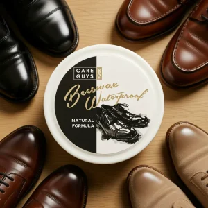 Premium Beeswax Paste 3oz Safe For All Genuine Leather Vinyl & Faux Leather Shoe Polish